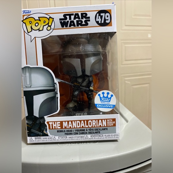 Collection Pop Vinyl Mandalorian Funko Pop Star Wars : The Mandalorian With Beskar Staff #479 - Édition Limitée Funko Shop Darth Malak Lego